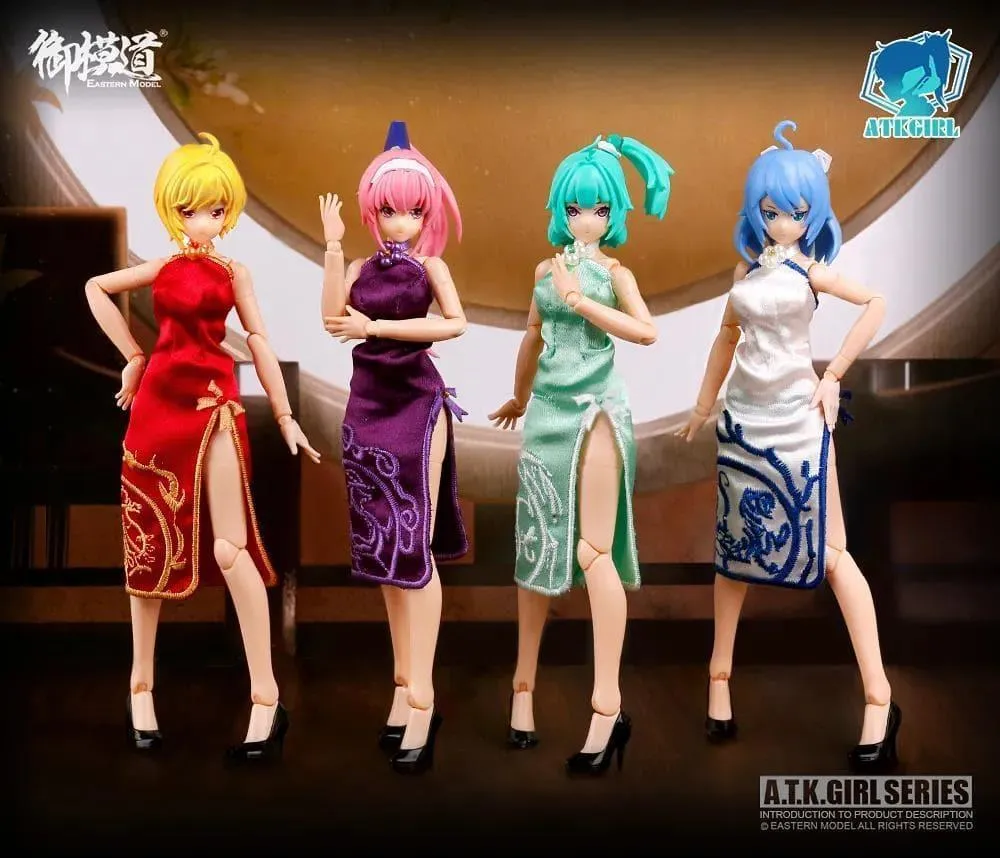 1:12 ATK Girl Chipao Cheongsam Costume Set