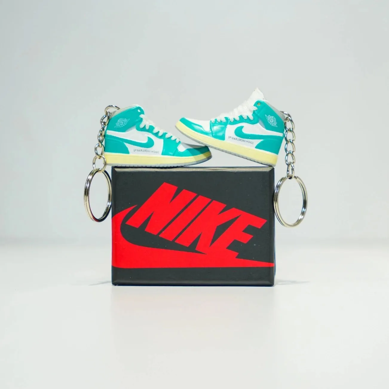 3D Sneaker Keychain With Box - Turbo Green