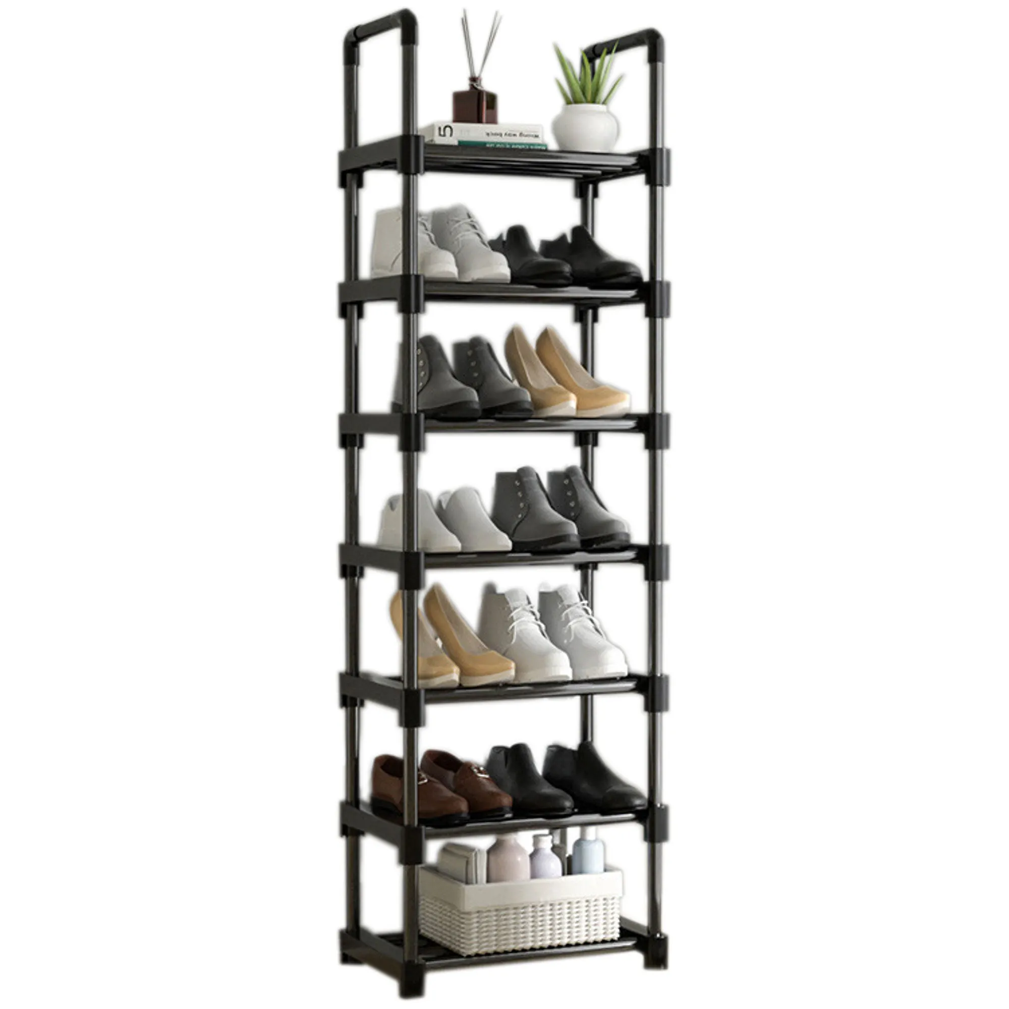 7 Tiers Tall Shoe Rack Storage Shelf