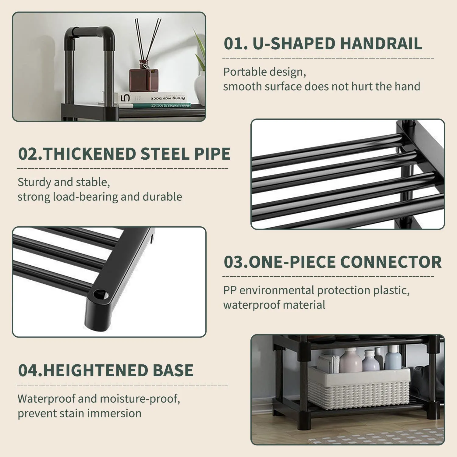 7 Tiers Tall Shoe Rack Storage Shelf