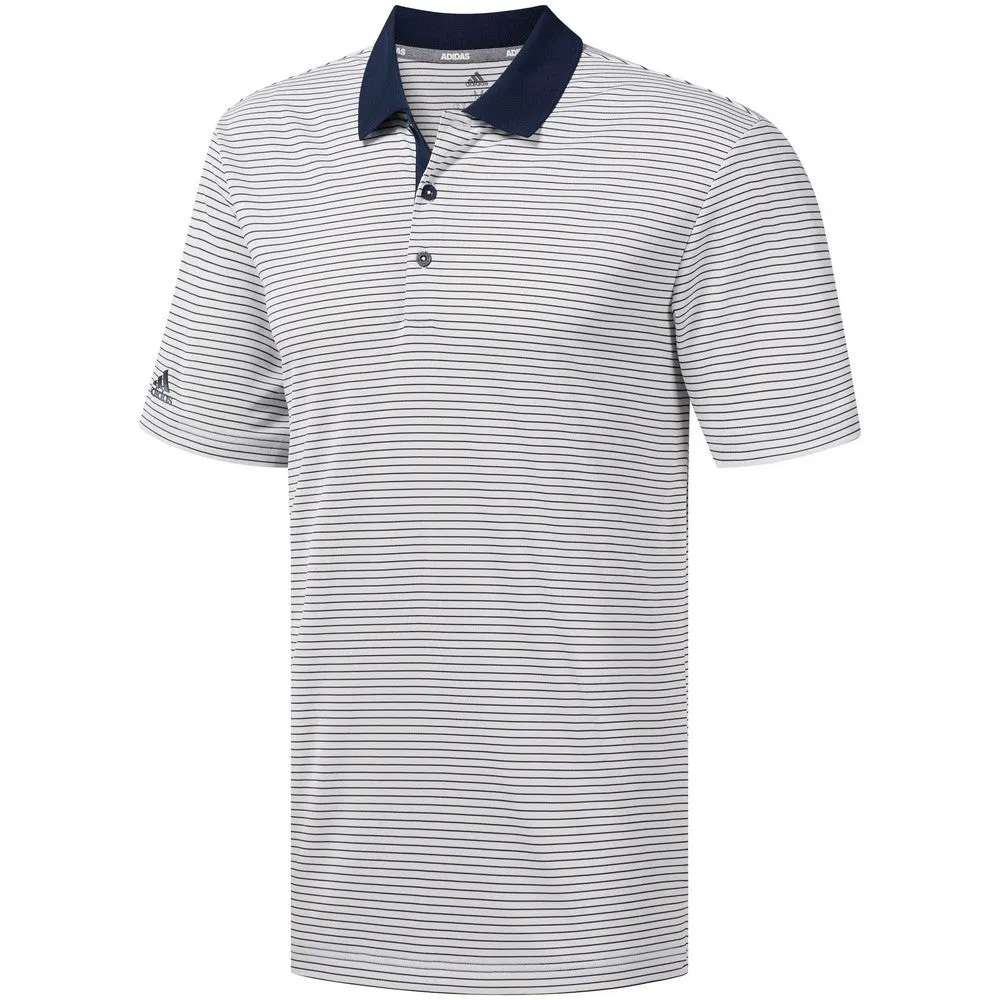 Adidas Mens 2-Colour Stripe Polo