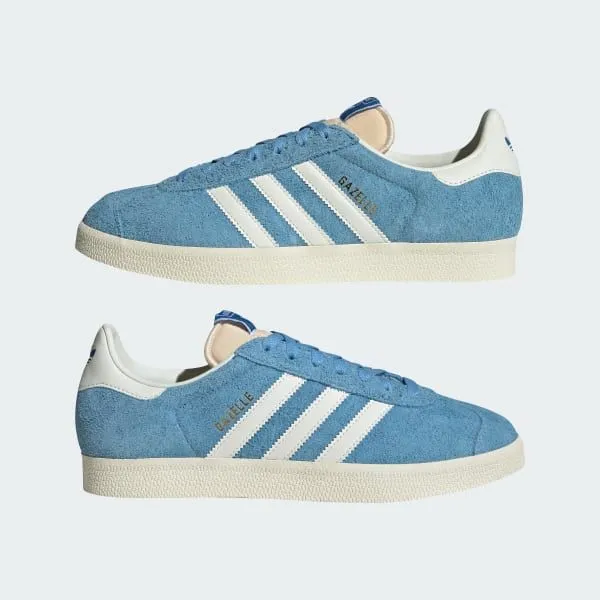 Adidas Men's Gazelle Shoes - Light Blue / Off White / Cream White