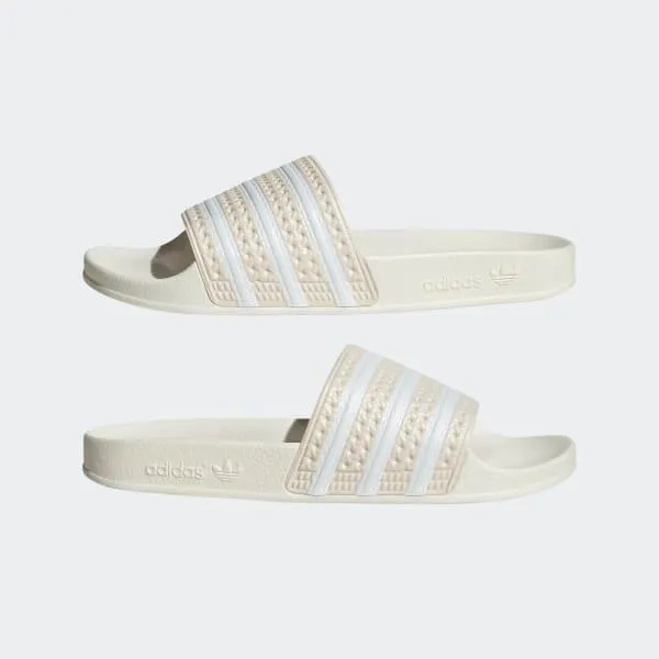 Adidas Women's Adilette Slides - Wonder White / Cloud White / Off White