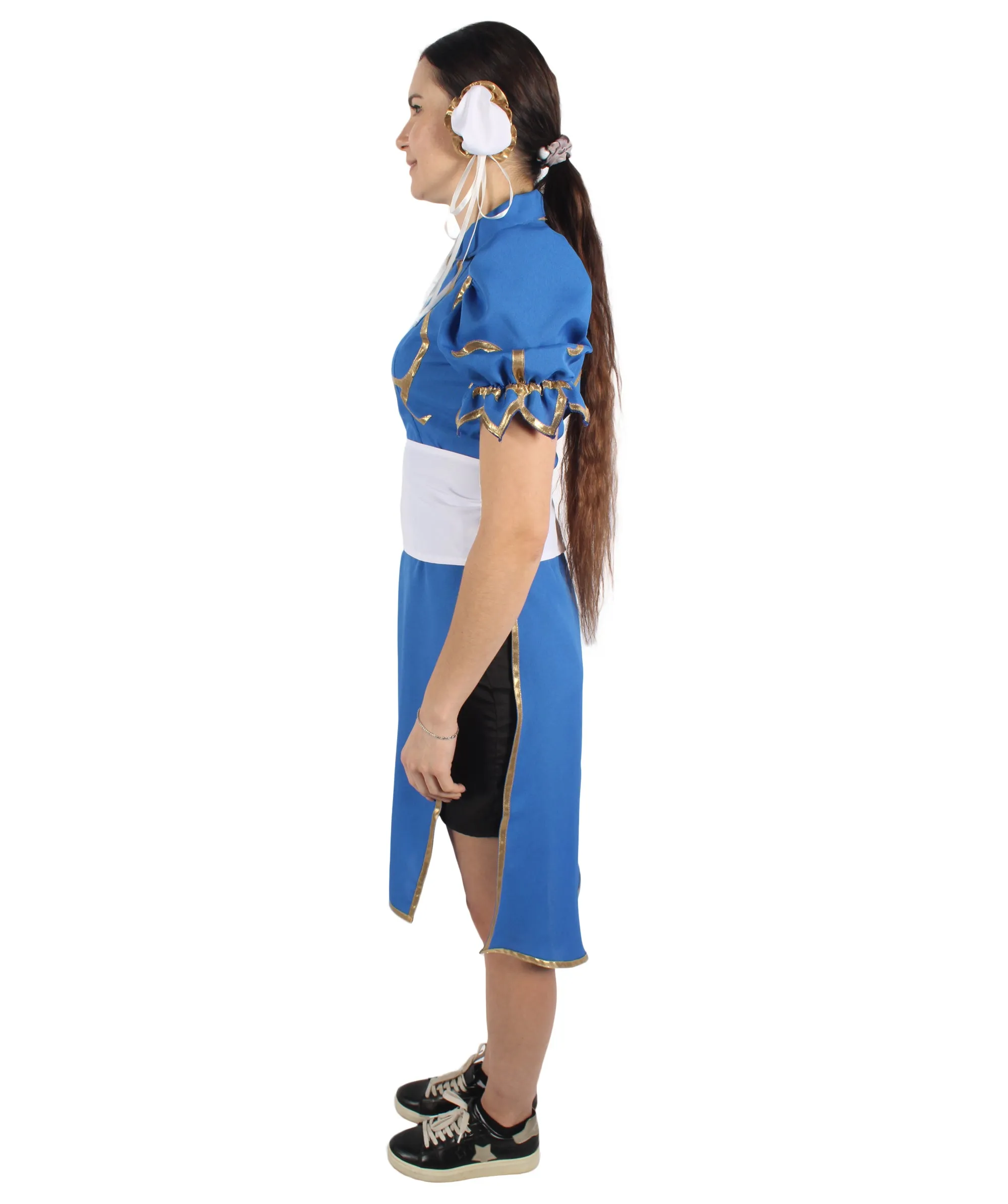 Adult Women's Gaming Fighter Costume I Perfect for Halloween and Cosplay I Flame-retardant Synthetic Fabric