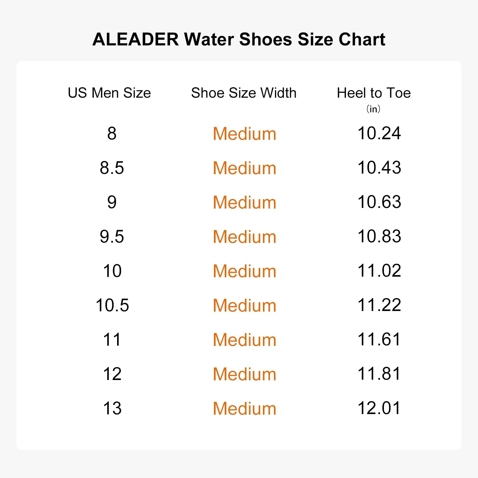 Aleader Men's Quick Drying Aqua Water Shoes