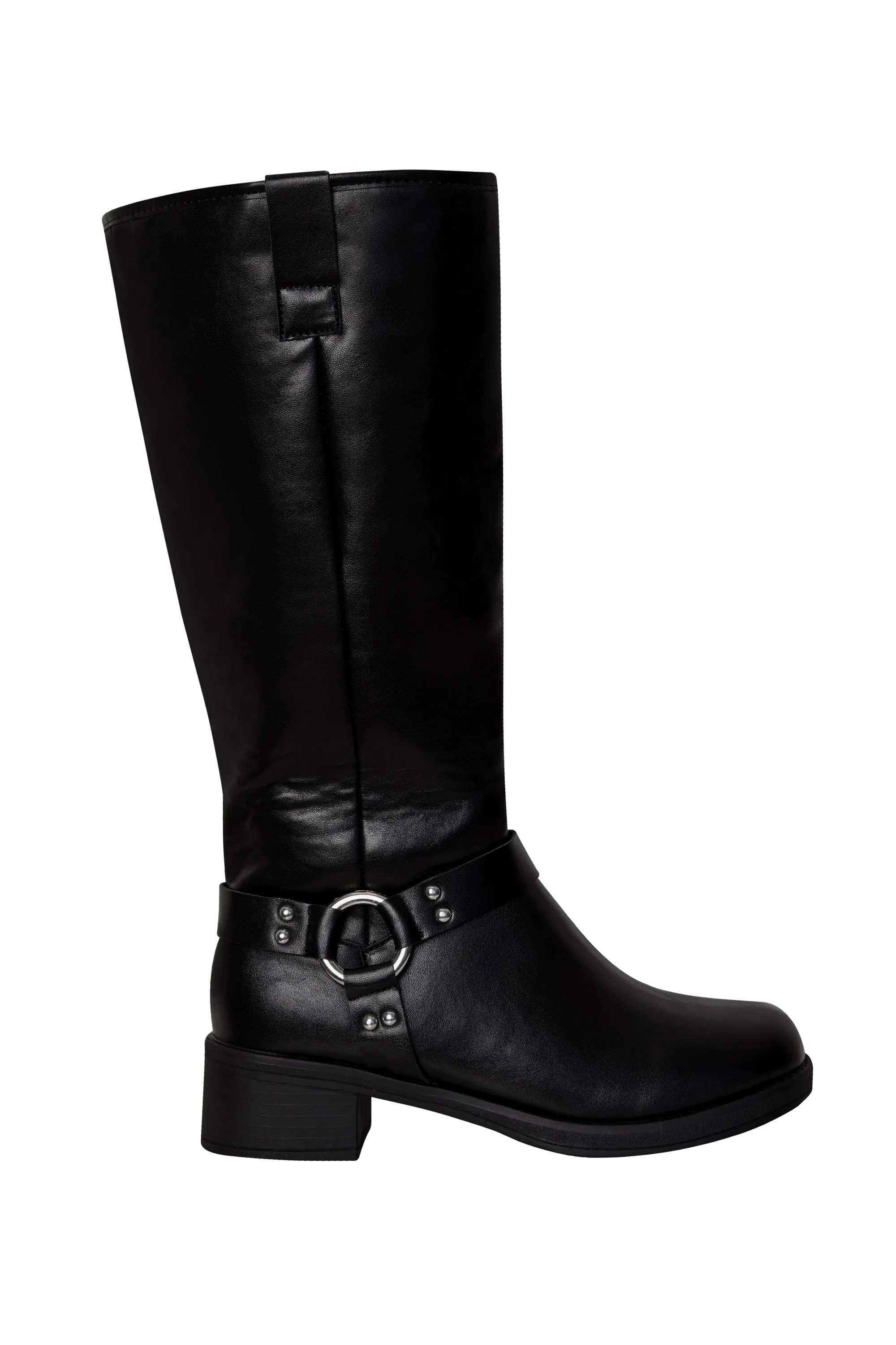 Alima Black Motorcycle Boots