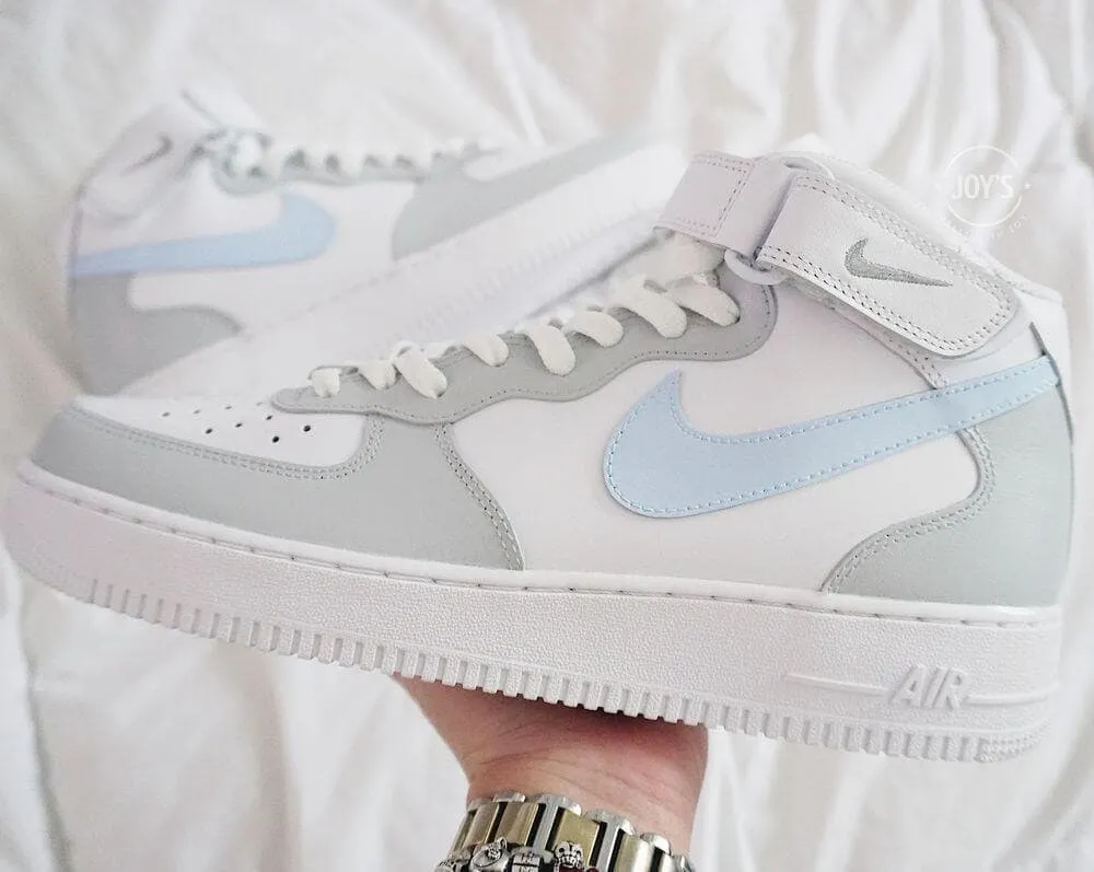 Blue and Gray Custom Air Force 1