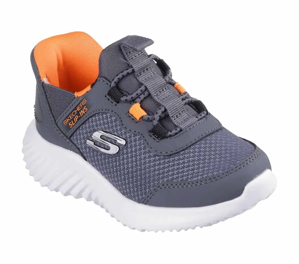 Bounder-Brisk-Burst in Charcoal/Orange by Skechers