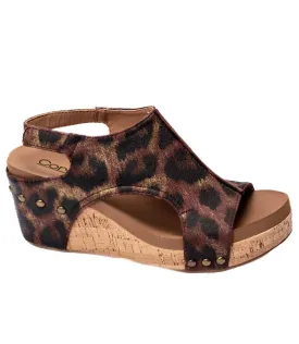 Carley in Washed Tan Leopard by Corkys