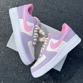 Custom Painted Nike Air Force 1 Sneakers - Light Colors