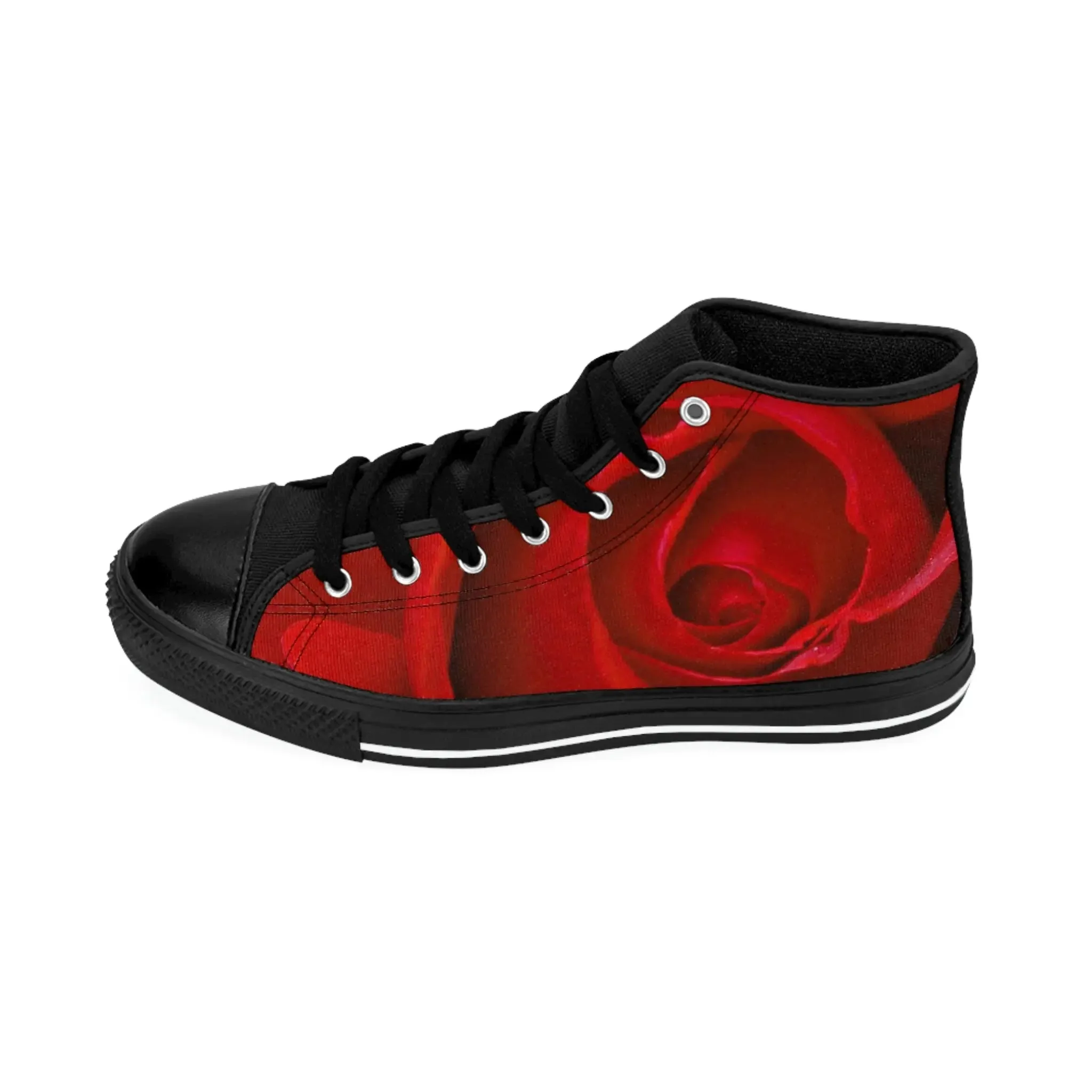 Custom Rose Women's High-top Sneakers