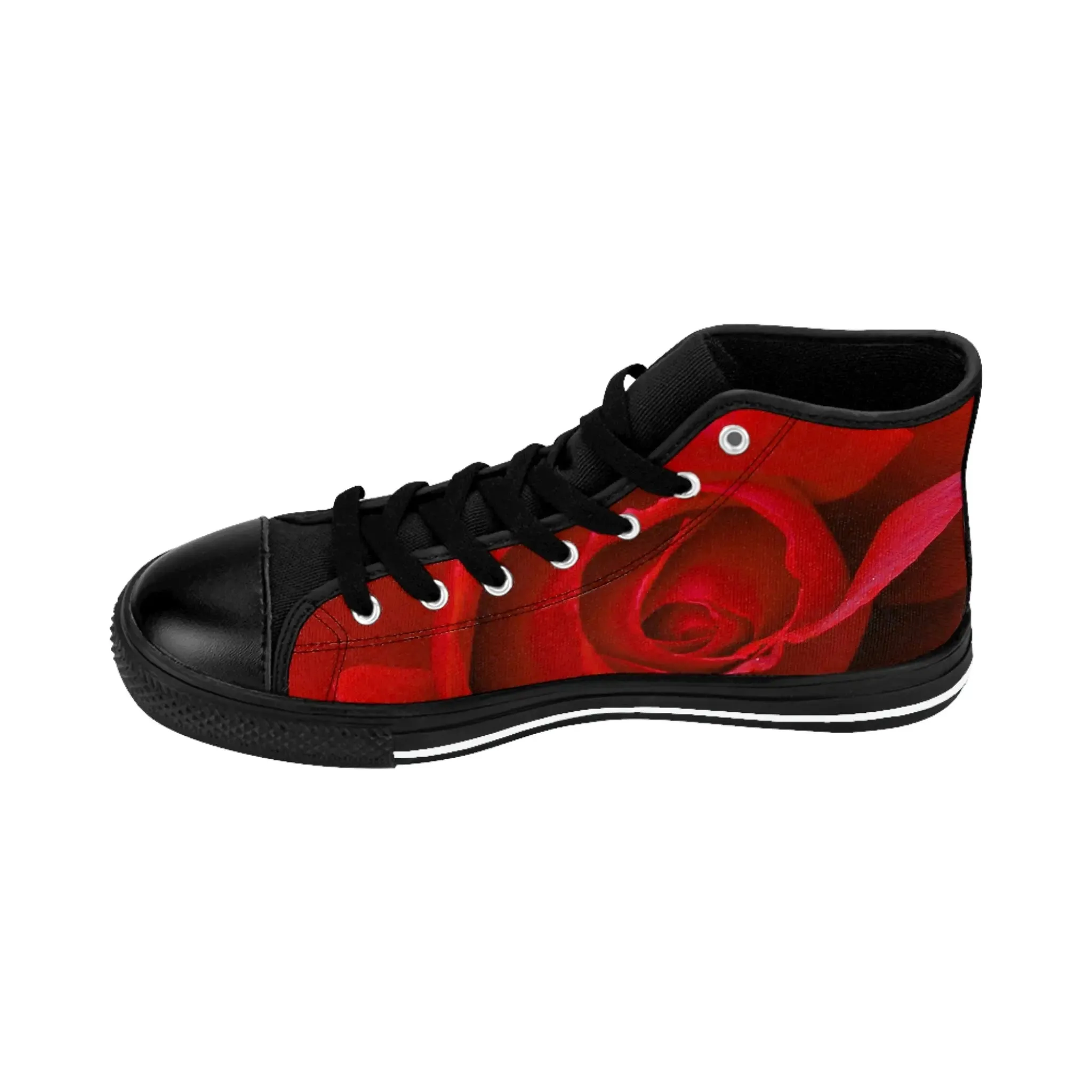 Custom Rose Women's High-top Sneakers