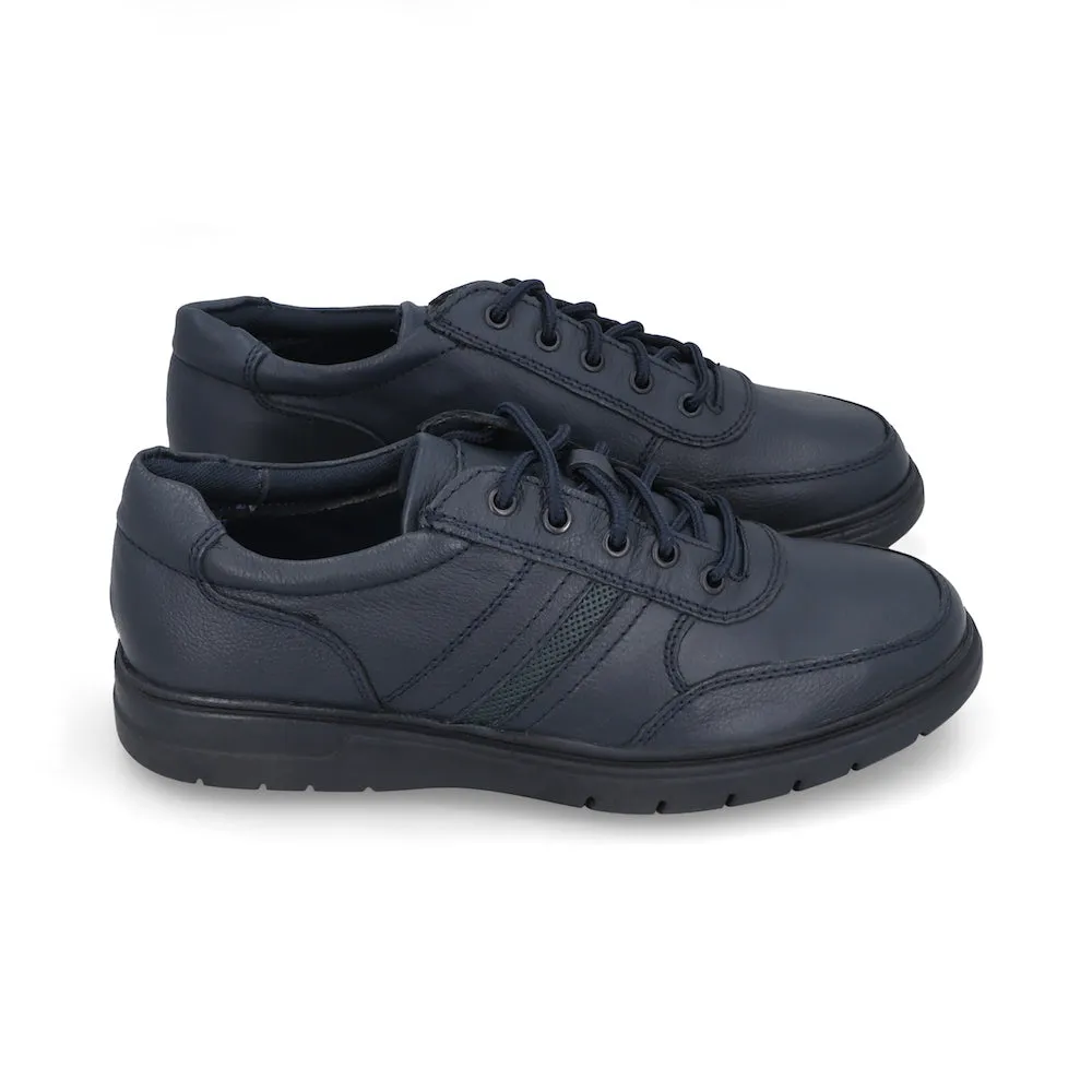 Dark Blue Camp Lace-up Sneakers