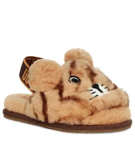 Fluff Yeah Slide Tiger Stuffie in Daisy/Dark Earth by UGG