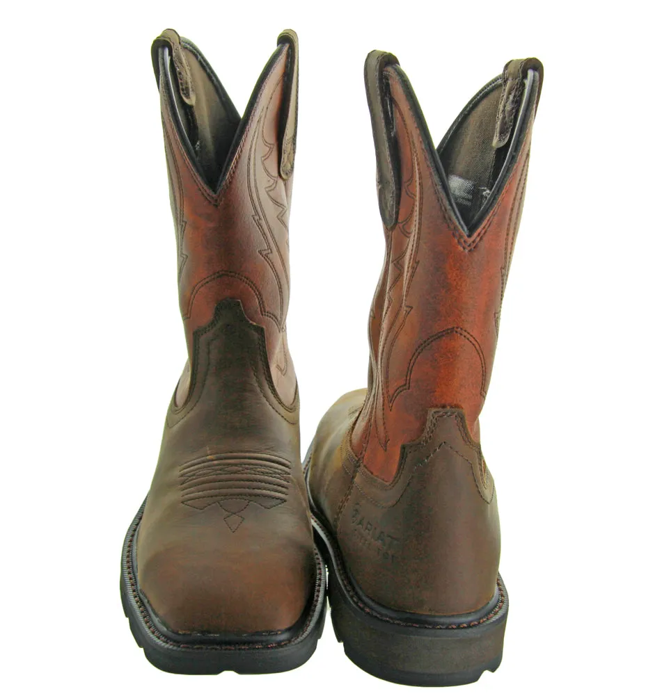 Groundbreaker Wide Square Toe Brn/Ember ST by Ariat