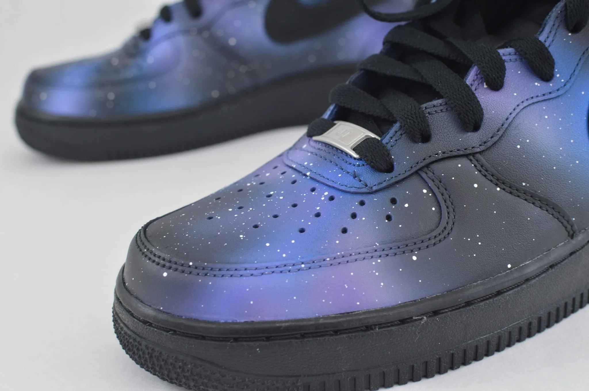 Custom Hand-Painted Galaxy Nike Air Force 1 Mid Sneakers