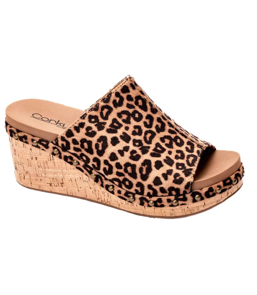 Hissy Fit in Tan Leopard by Corkys