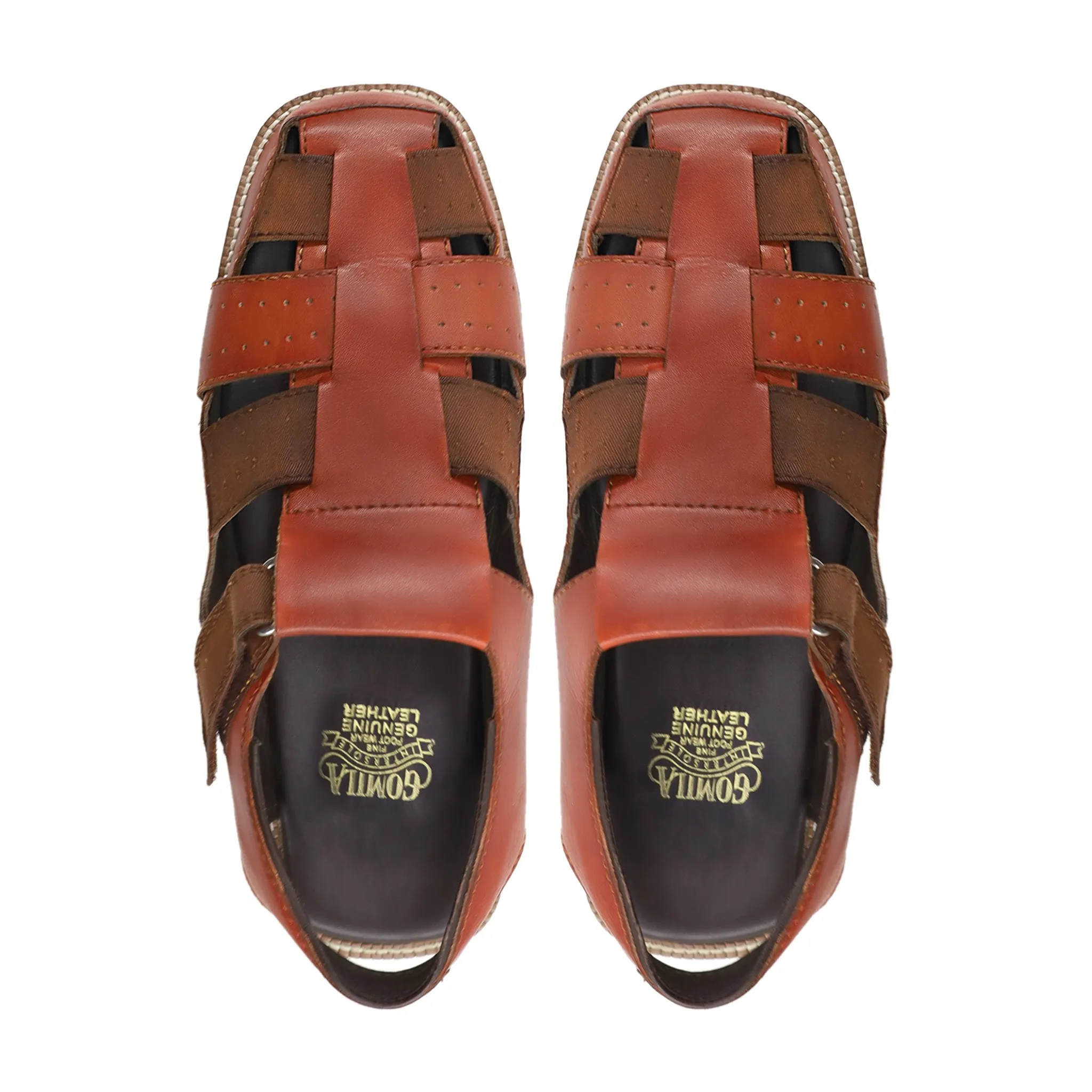 Keltin - Men's Tan Calf Leather Sandal