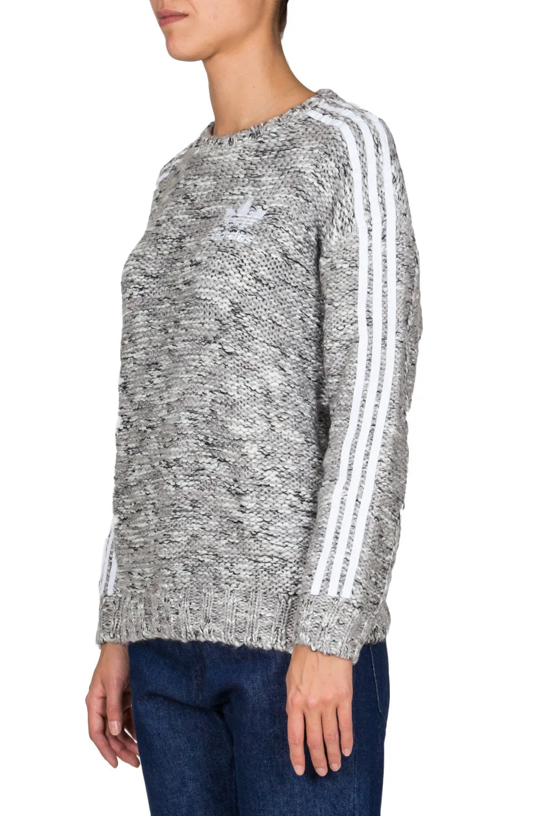 Knit 3-Stripes Sweatshirt