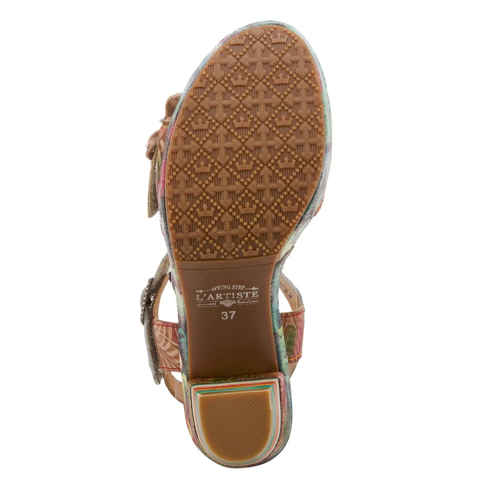 Leilanie in Tan Multi Leather by L'Artiste