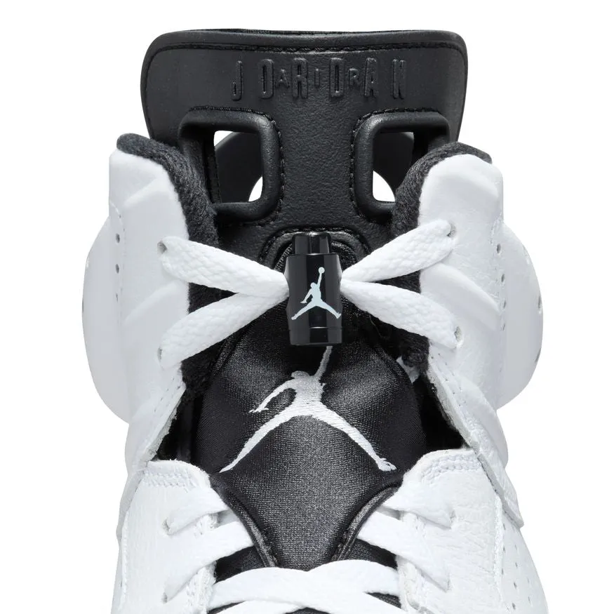 Mens Air Jordan 6 Retro Sneakers - Premium White/Black Edition (CT8529-112)