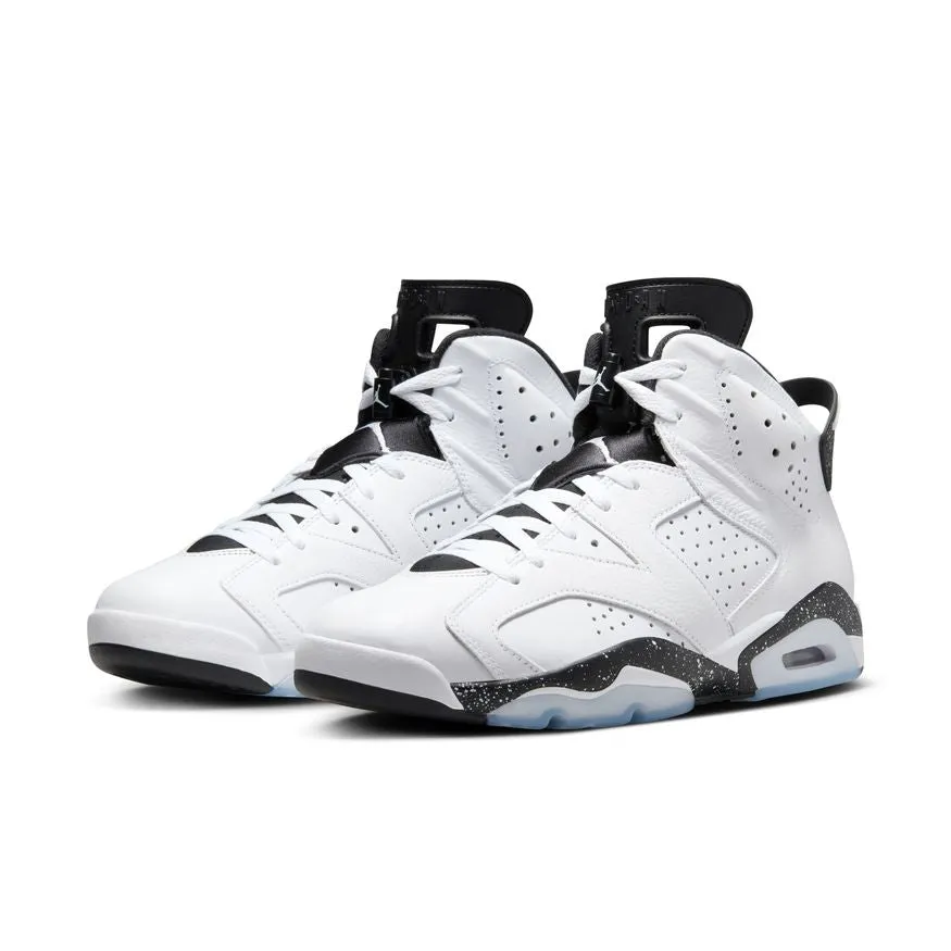 Mens Air Jordan 6 Retro Sneakers - Premium White/Black Edition (CT8529-112)