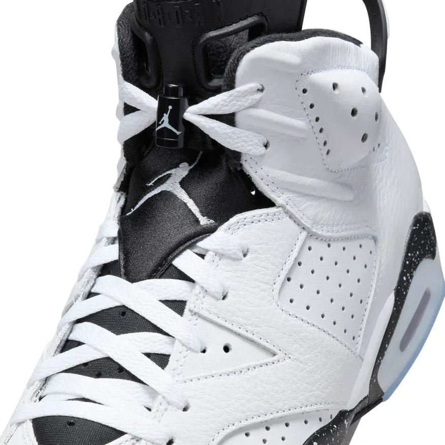 Mens Air Jordan 6 Retro Sneakers - Premium White/Black Edition (CT8529-112)