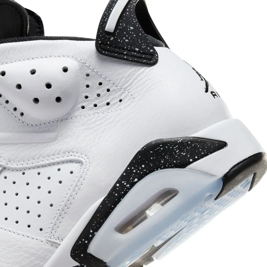 Mens Air Jordan 6 Retro Sneakers - Premium White/Black Edition (CT8529-112)