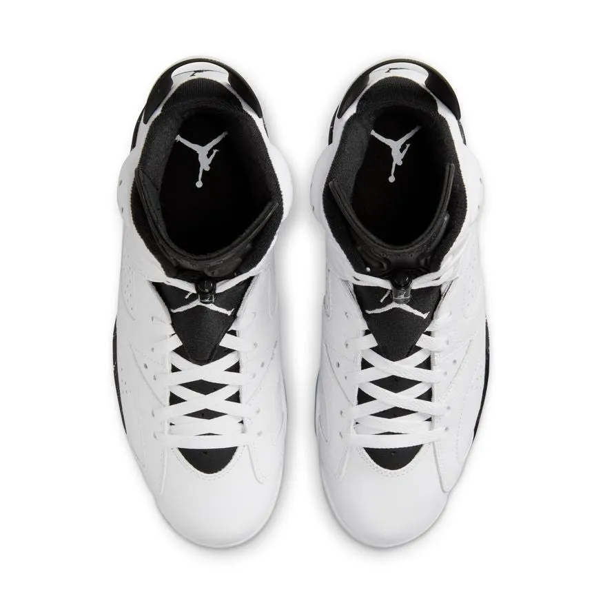 Mens Air Jordan 6 Retro Sneakers - Premium White/Black Edition (CT8529-112)