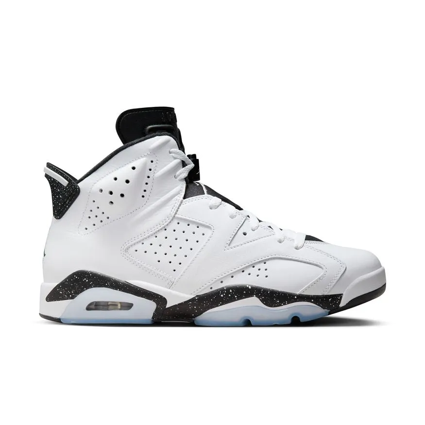 Mens Air Jordan 6 Retro Sneakers - Premium White/Black Edition (CT8529-112)