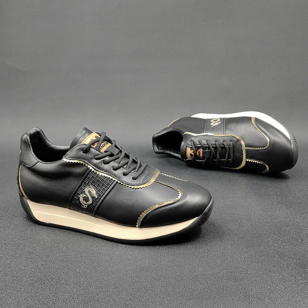 Men Fashion Leather Comfort Flat Casual Shoes