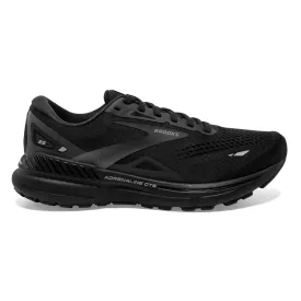 Men's Brooks Adrenaline GTS 23 Running Shoe in Black/Black/Ebony