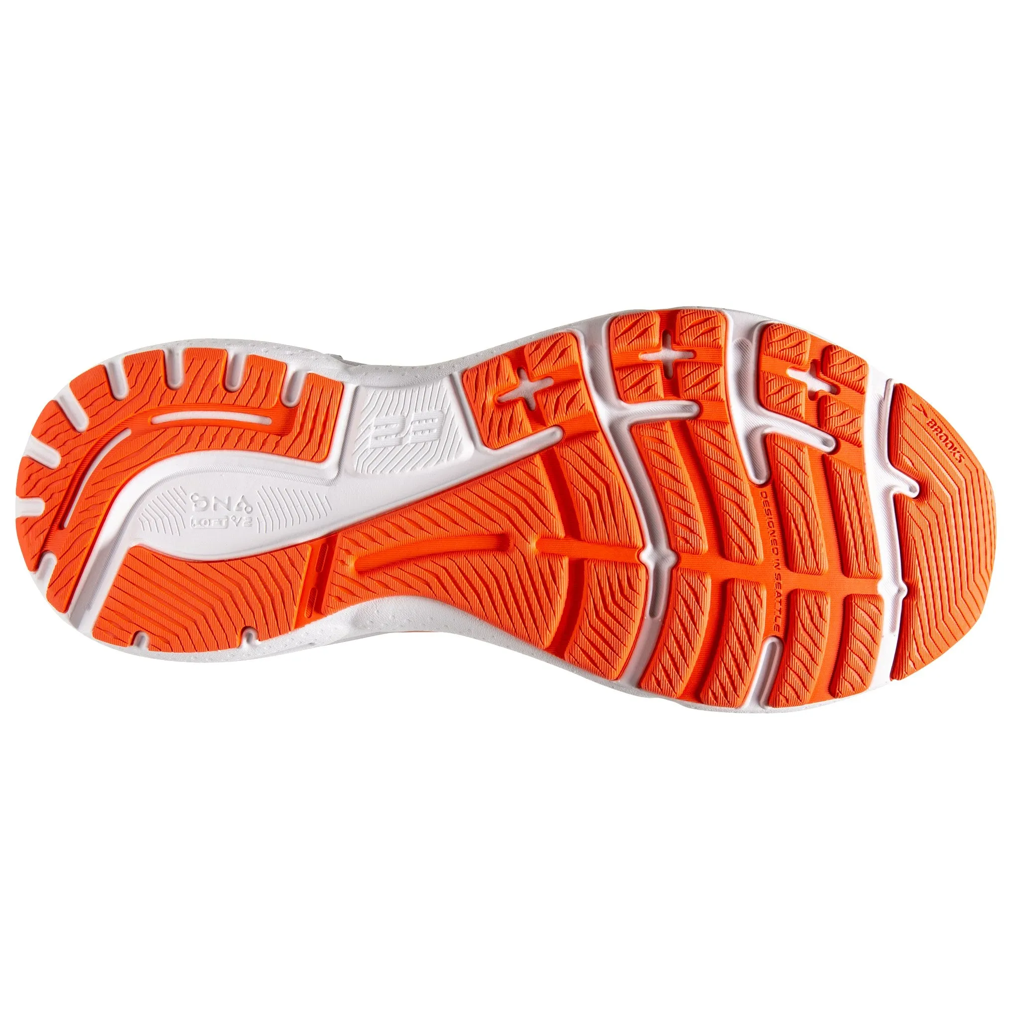 Men's Brooks Adrenaline GTS 23 Running Shoe in Peacoat/Orange/Surf the Web