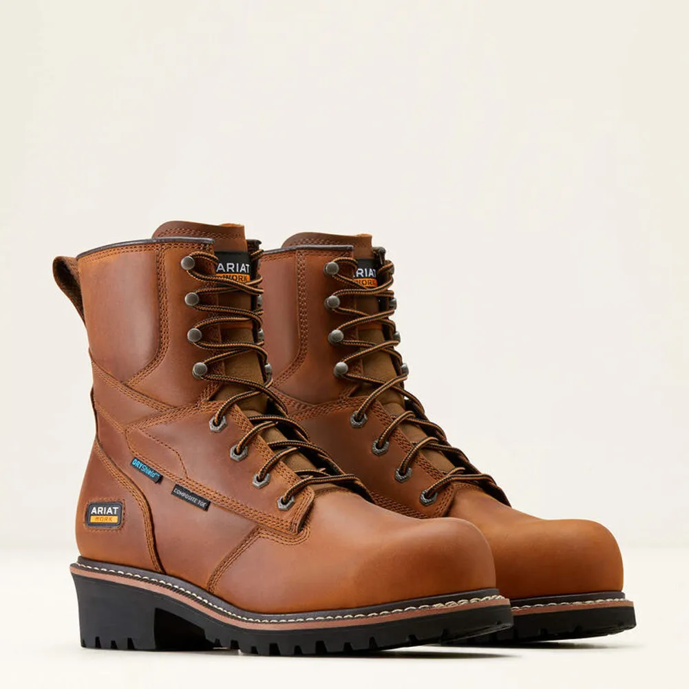 Mens Logger Shock Shield in Copper Brown by Ariat