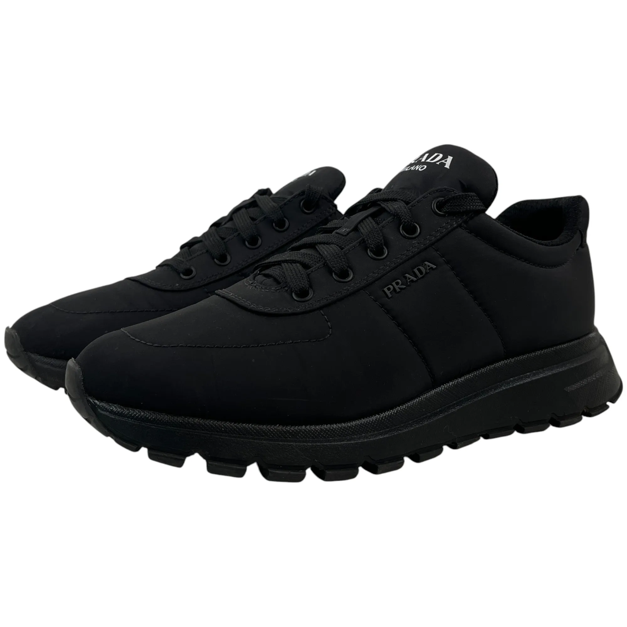 Men's Logo Low Trainers Black Size EU 40.5 / UK 6.5