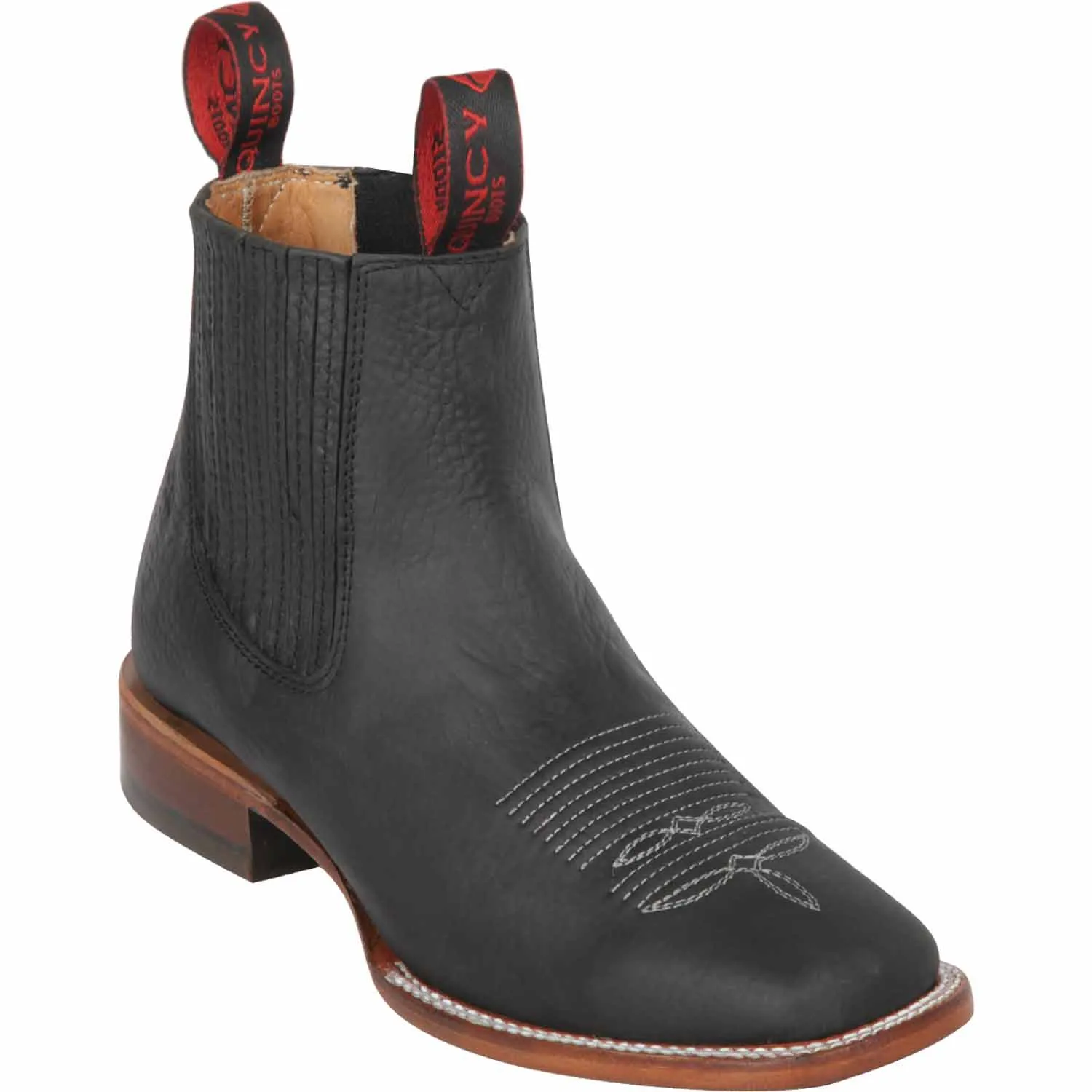 Men's Quincy Wide Square Toe Ankle Boot Q82B2705