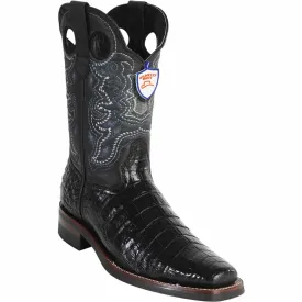 Men's Wild West Caiman Belly Skin Rodeo Toe Boot 28198205