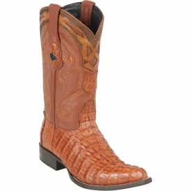 Men's Wild West Caiman Tail Skin 3X Toe Boot 2950103