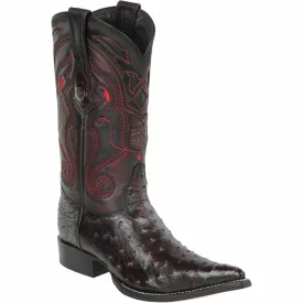 Men's Wild West Ostrich Skin 3X Toe Boot 2950318