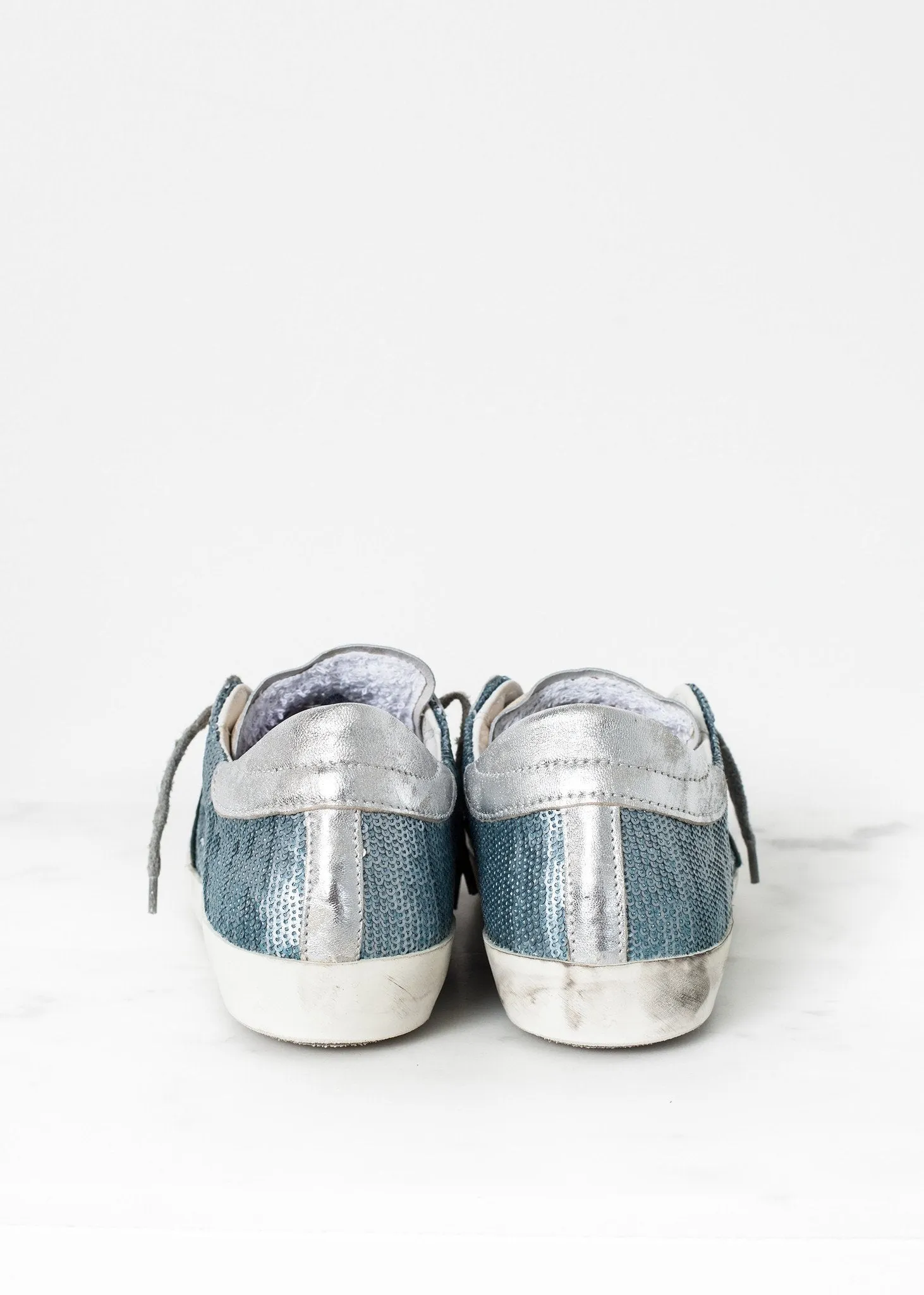 Metallic Sequin Low Top Sneaker