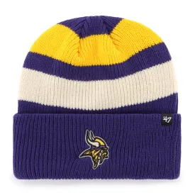 Minnesota Vikings '47 Brand Purple Clubhouse Jennings Cuff Knit