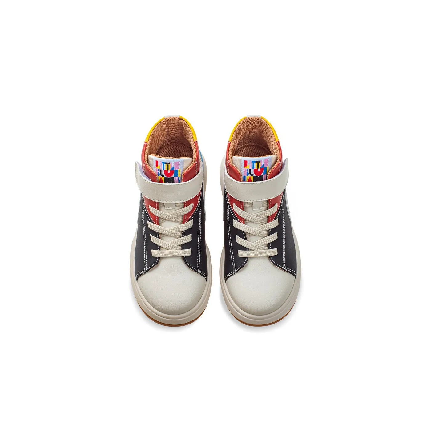 Mondrian Anti-slip Kids Black High-top Sneakers