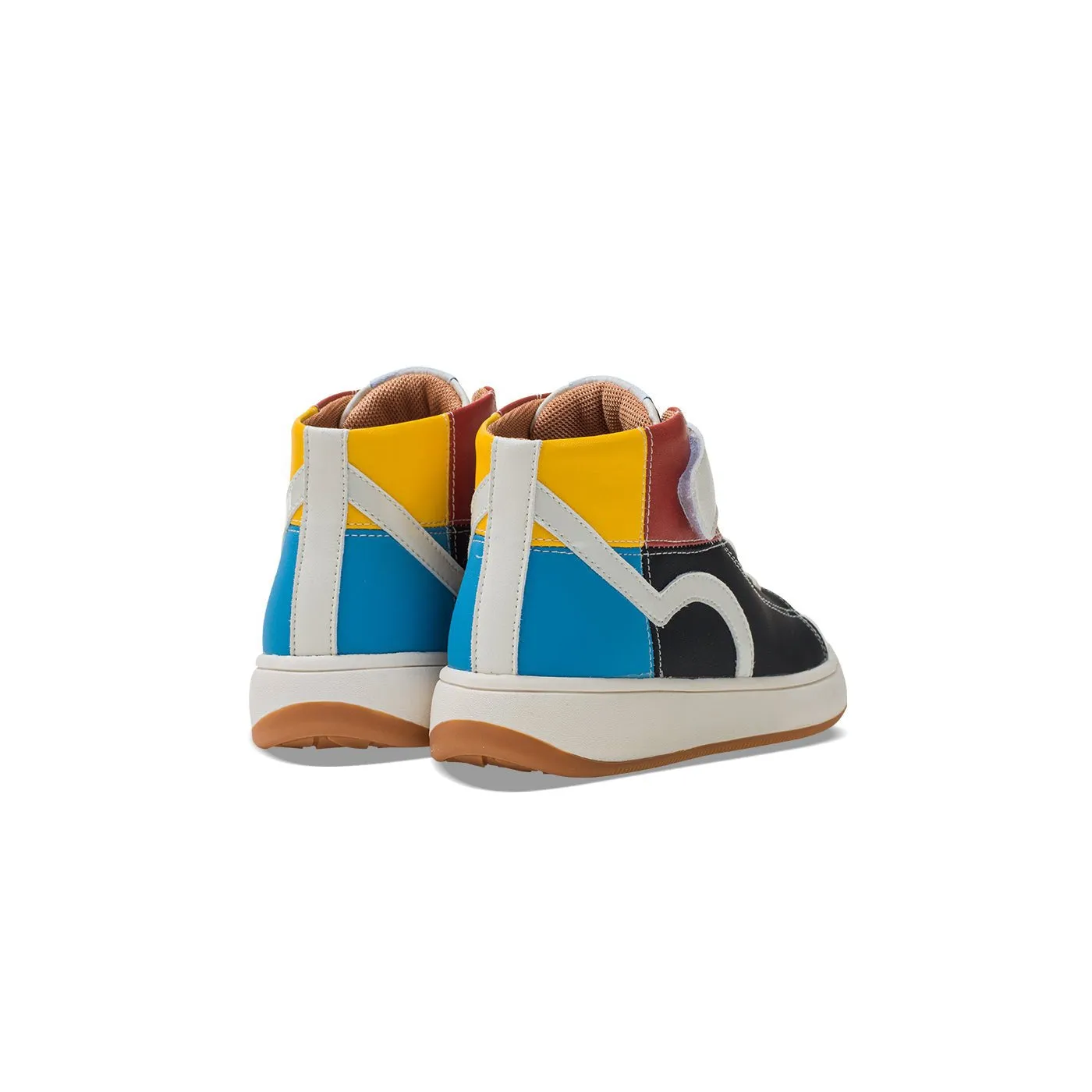 Mondrian Anti-slip Kids Black High-top Sneakers