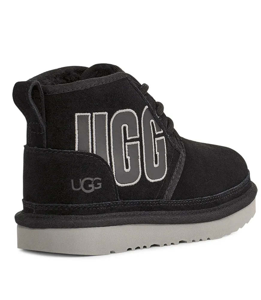 Neumel Graphic Outline in Black/Grey Suede by UGG