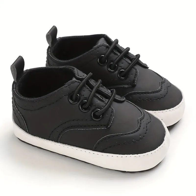 New Fashion Autumn/Winter 0-1 Year Old Boys Medium High Top Casual Shoes Soft Sole Walking Shoes