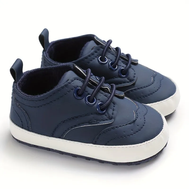 New Fashion Autumn/Winter 0-1 Year Old Boys Medium High Top Casual Shoes Soft Sole Walking Shoes