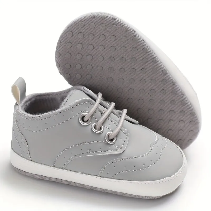 New Fashion Autumn/Winter 0-1 Year Old Boys Medium High Top Casual Shoes Soft Sole Walking Shoes