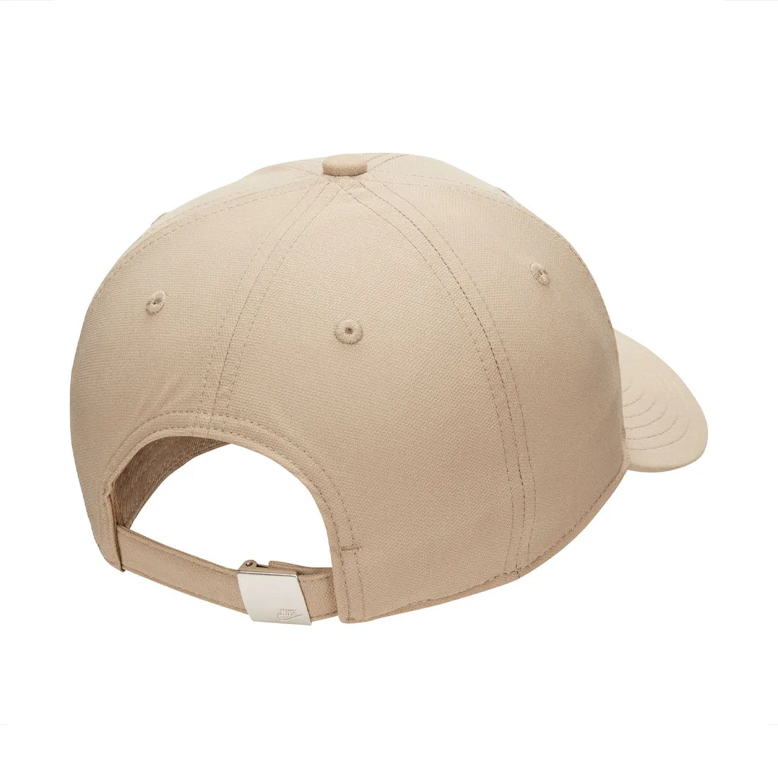 NIKE DRI-FIT CLUB STRUCTURED METAL LOGO CAP BROWN