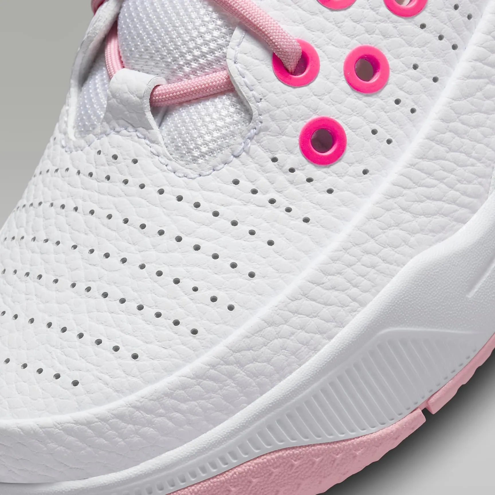 Nike Kid's Air Jordan Aura 5 Shoes - White / Fierce Pink