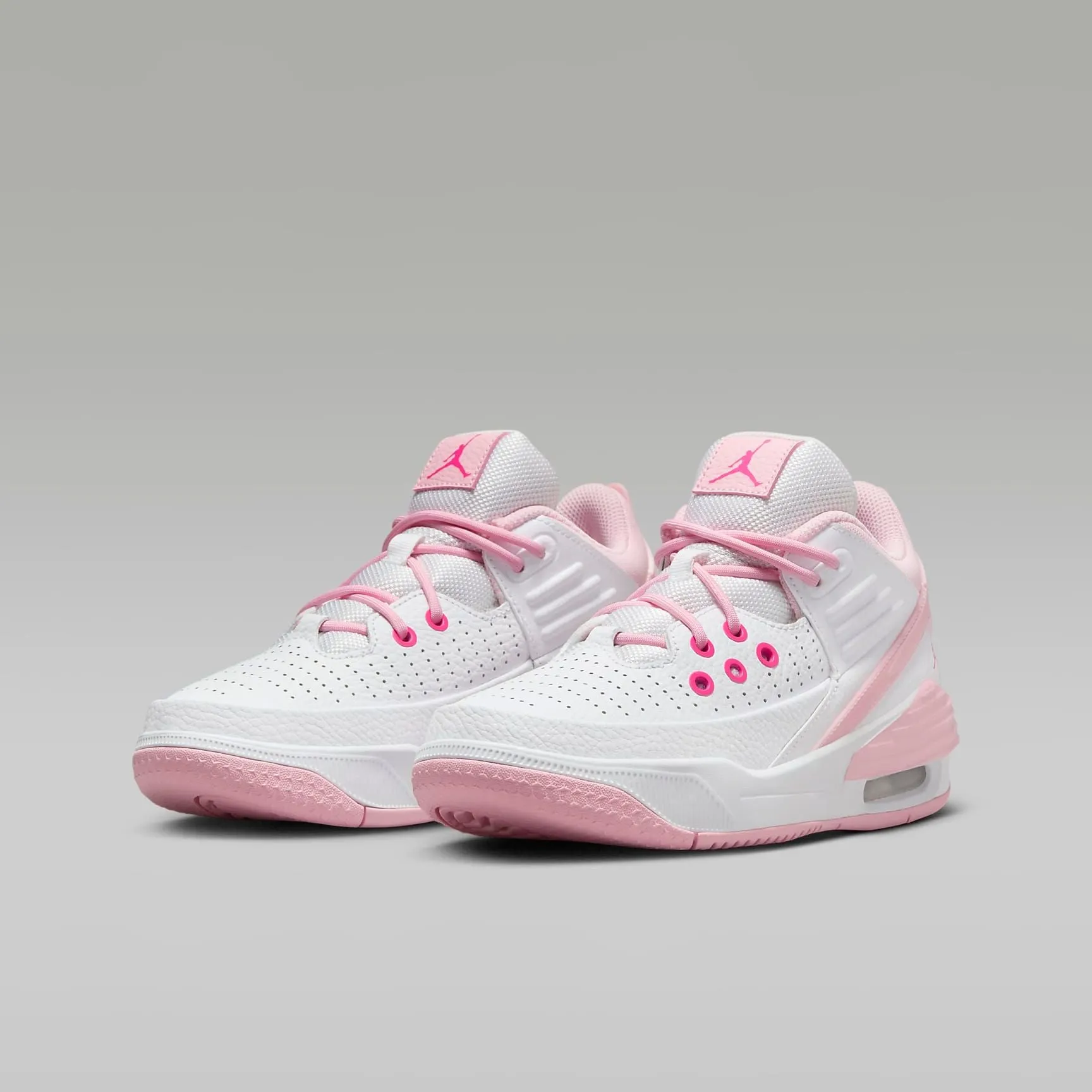 Nike Kid's Air Jordan Aura 5 Shoes - White / Fierce Pink